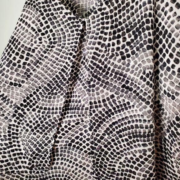 H&M Conscious Collection Layered Tiered Sphaghetti Strap Black & White Top 4 - Picture 4 of 6